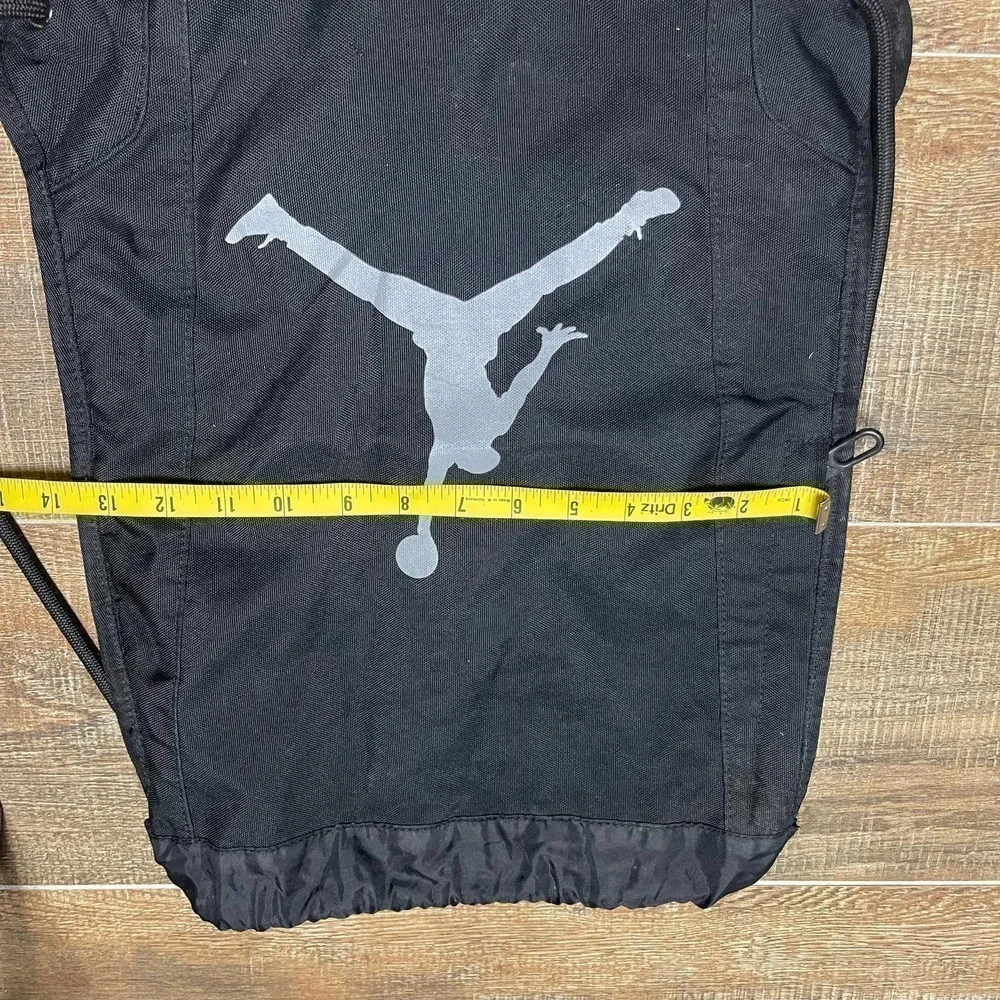 Jordan Drawnstring Black Pouch Bag
